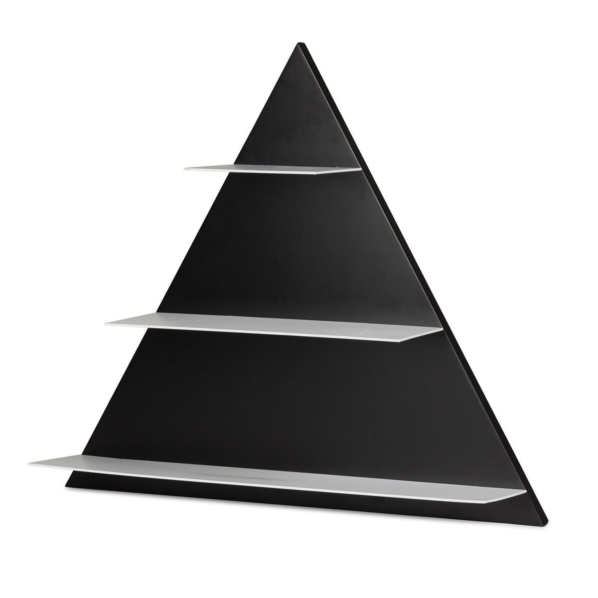 Design Letters Полка 51x6,6x56,5 см белая Paper Regal Triangle | https://grandposuda.com.ua