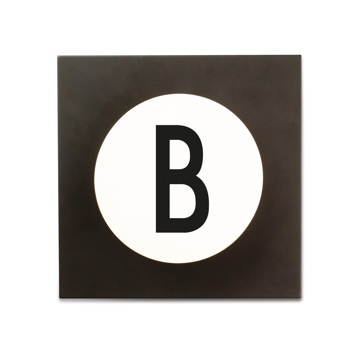 Design Letters Крючки для одежды B 14x14x9 см черно-белые Hook2 Letter Wandhaken | https://grandposuda.com.ua