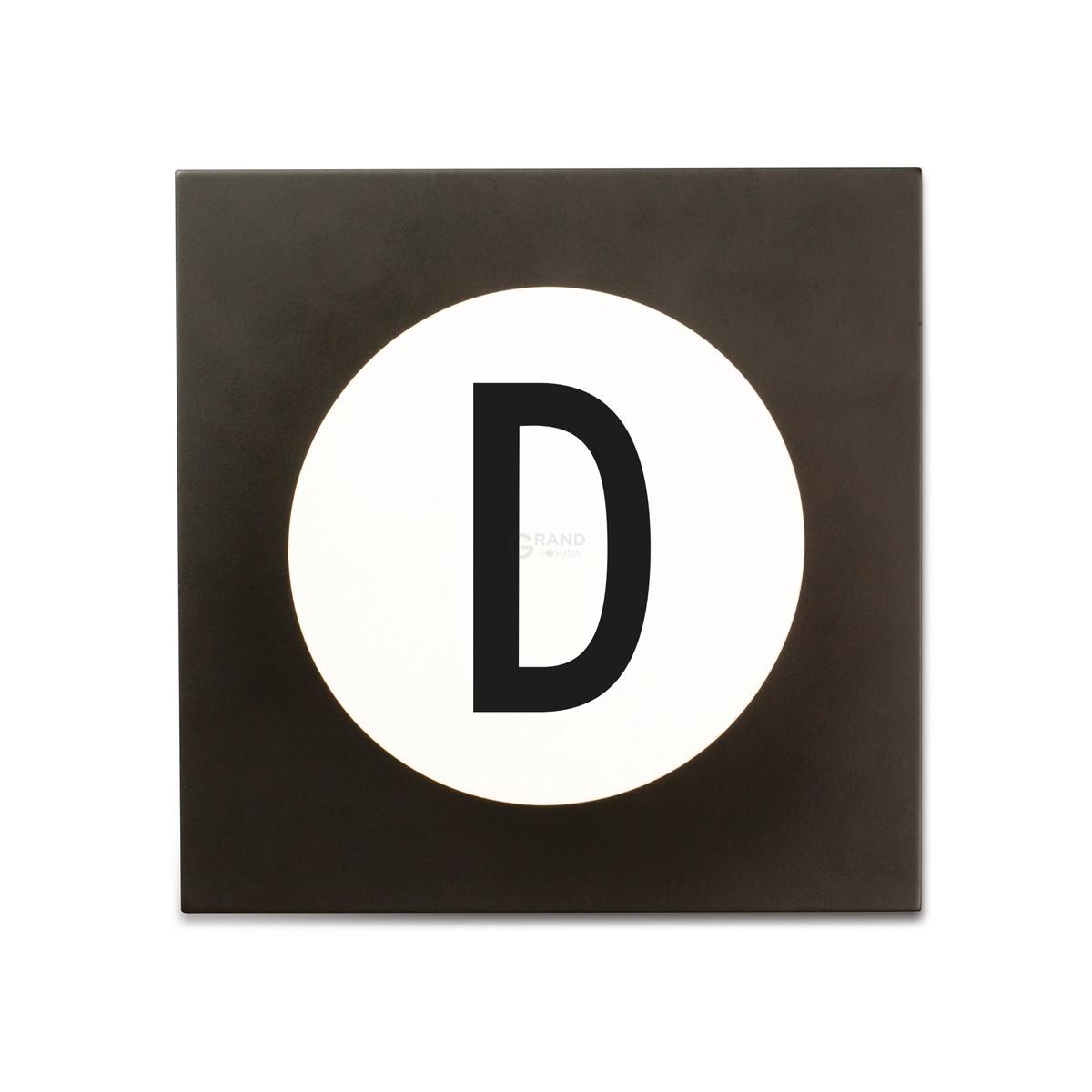 Design Letters Крючки для одежды D 14x14x9 см черно-белые Hook2 Letter Wandhaken | https://grandposuda.com.ua