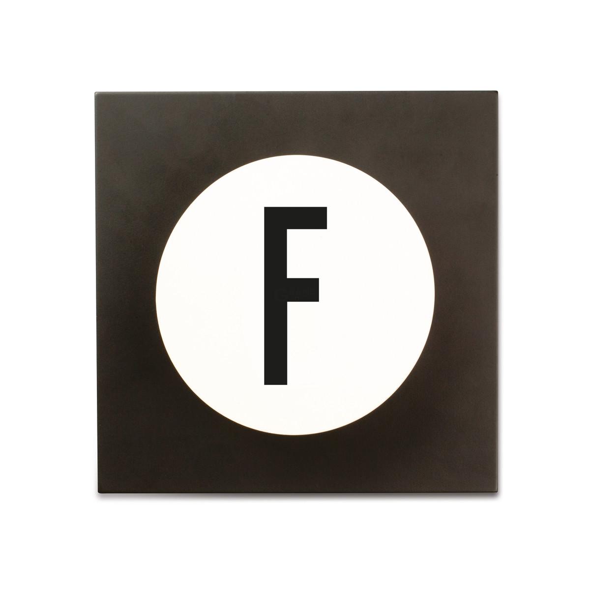 Design Letters Крючки для одежды F 14x14x9 см черно-белые Hook2 Letter Wandhaken | https://grandposuda.com.ua