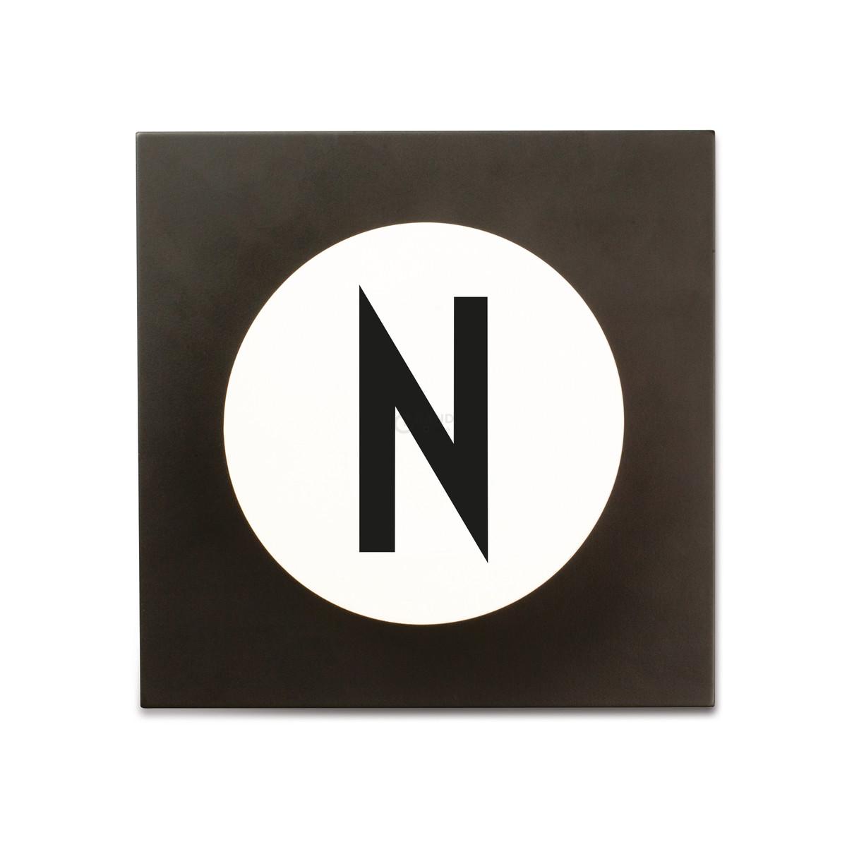 Design Letters Крючки для одежды N 14x14x9 см черно-белые Hook2 Letter Wandhaken | https://grandposuda.com.ua