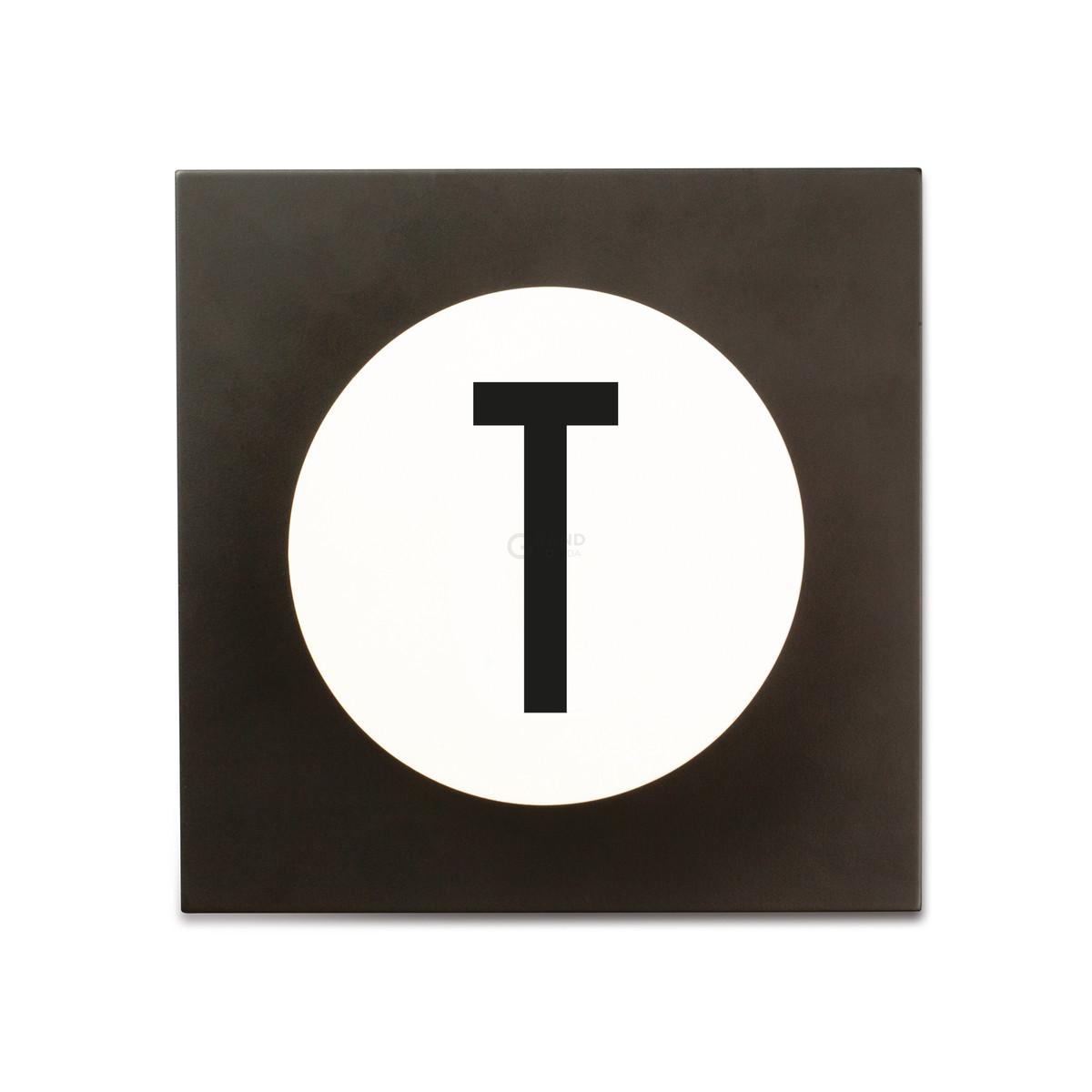 Design Letters Крючки для одежды T 14x14x9 см черно-белые Hook2 Letter Wandhaken | https://grandposuda.com.ua