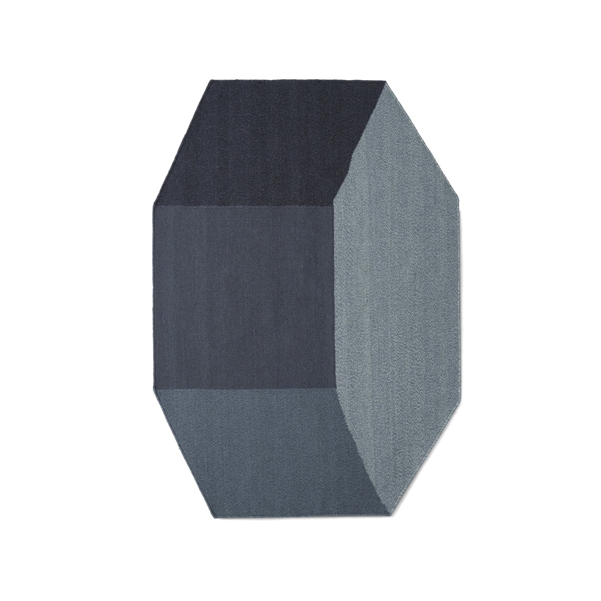 Килим 120x170 см синій Willenz Volume Menu | https://grandposuda.com.ua
