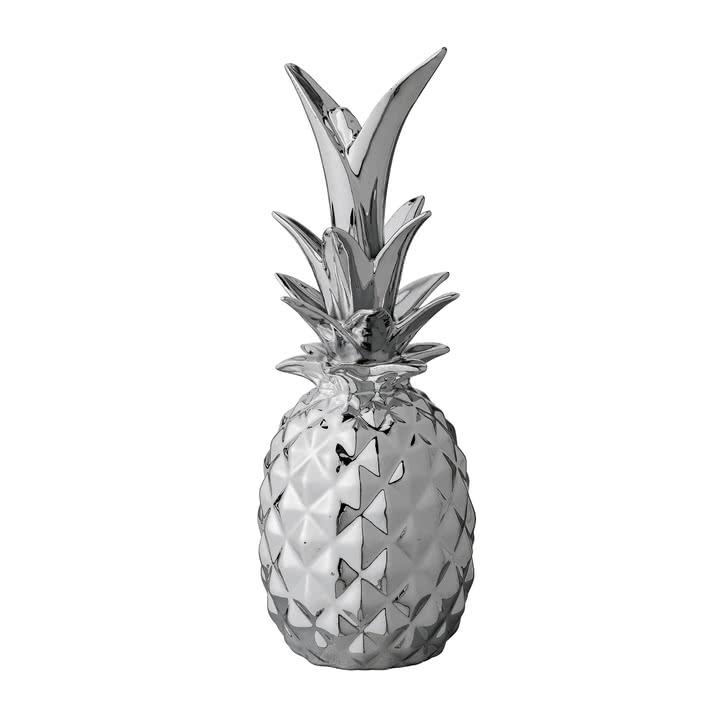 Bloomingville Статуэтка 24x9 см серебряная DekoAnanas | https://grandposuda.com.ua