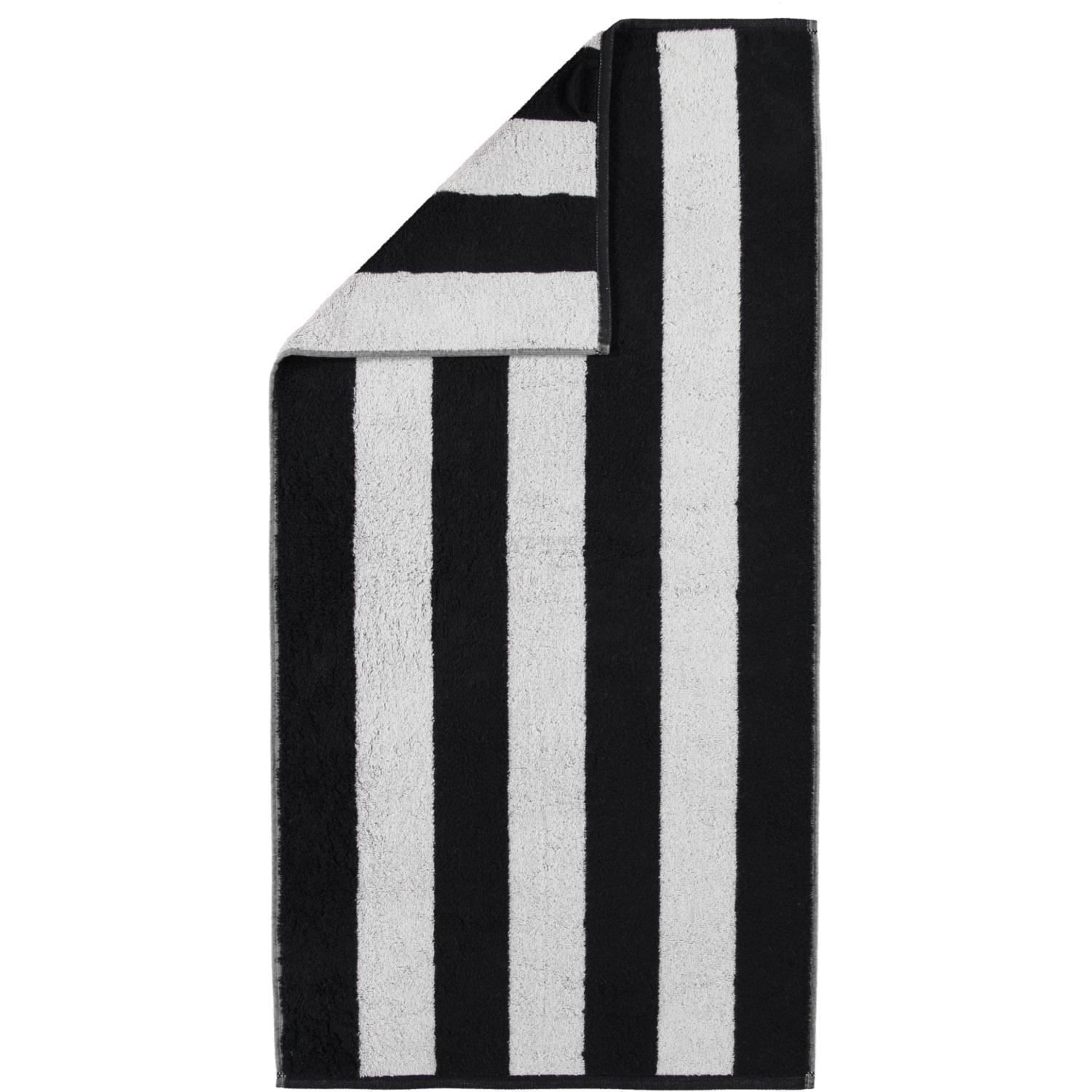 Полотенце для рук 50 х 100 см Black Zoom Blockstripes Cawo | https://grandposuda.com.ua