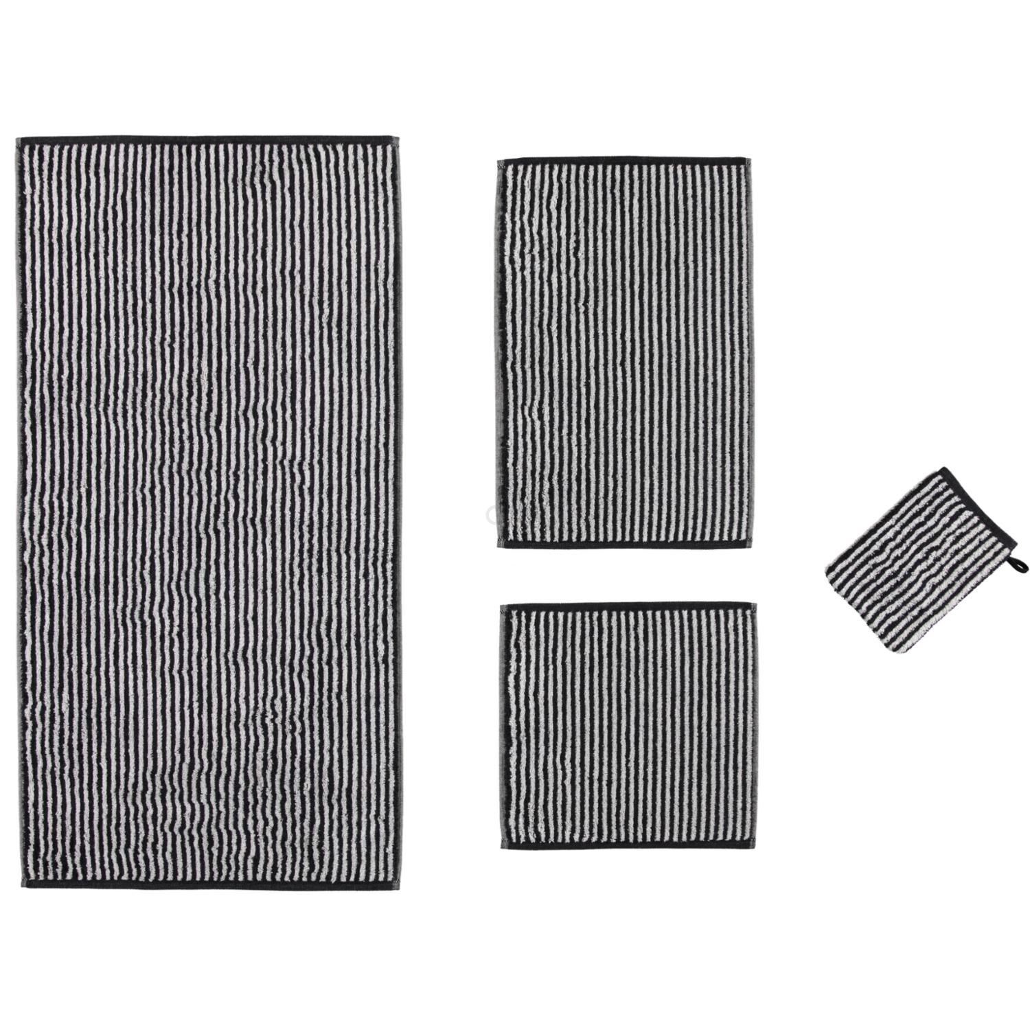 Полотенце 30 х 30 см Black Zoom Stripes Cawo | https://grandposuda.com.ua