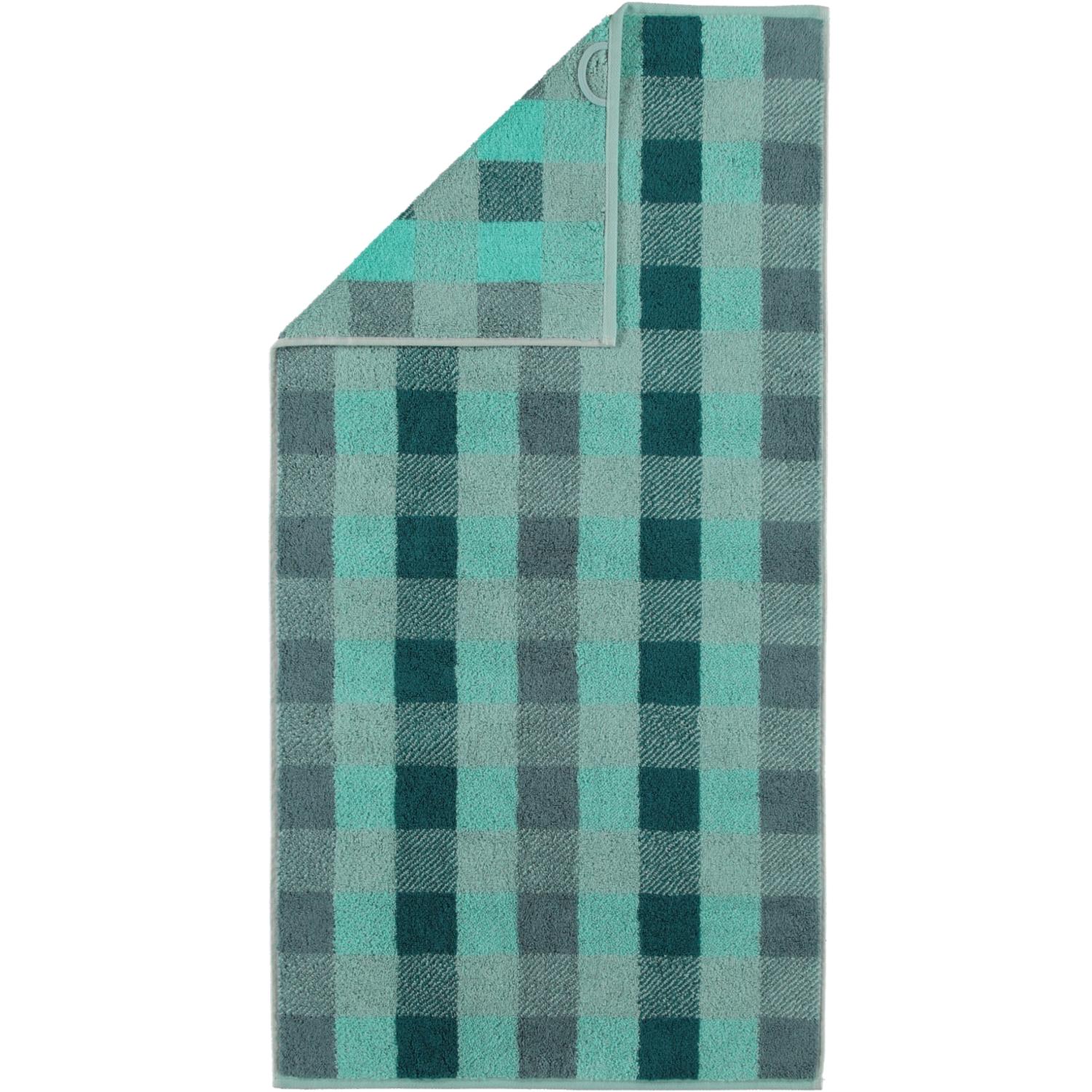 Полотенце для рук 50 х 100 см Sea Green Check Karo Cawo | https://grandposuda.com.ua