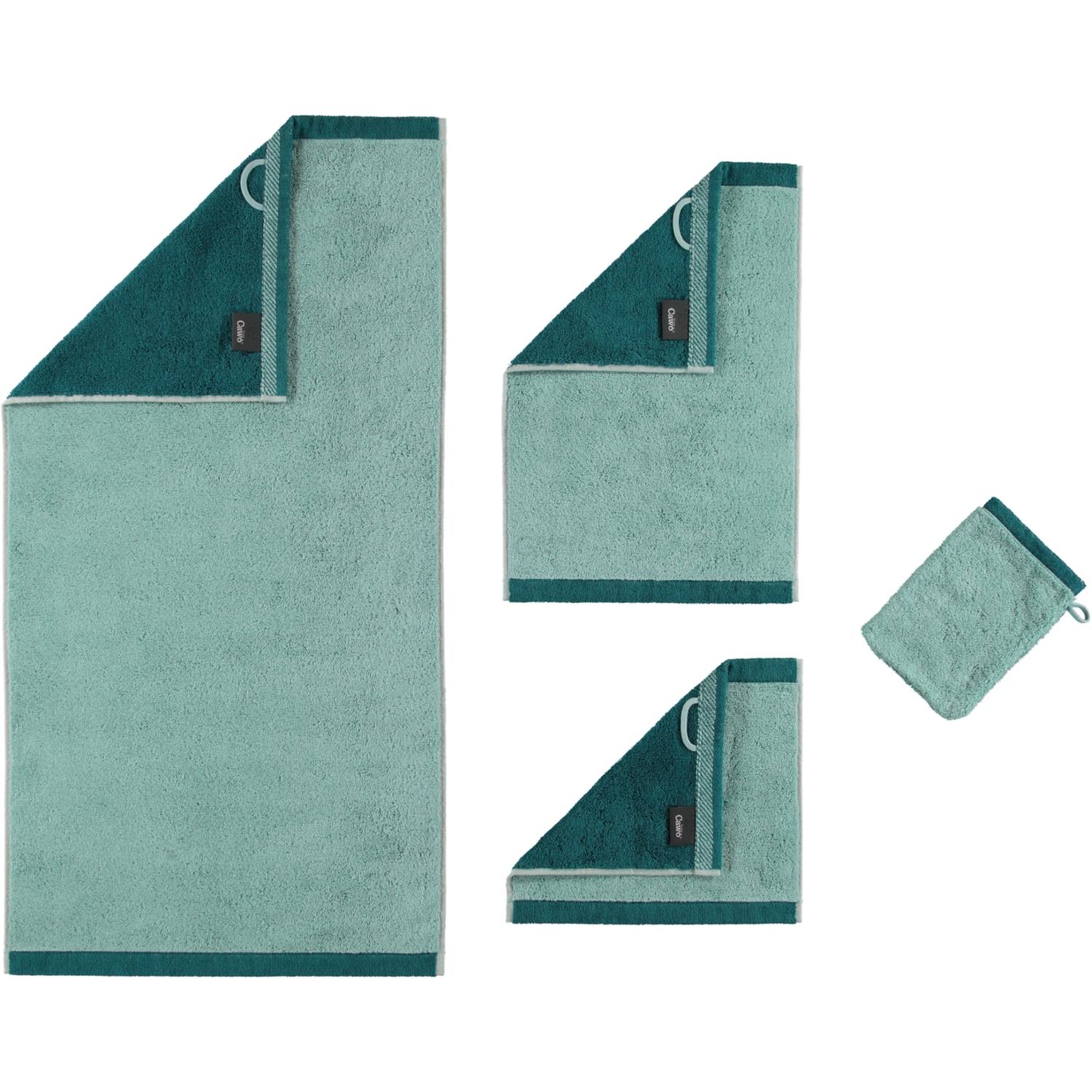 Мочалка-рукавиця 16 х 22 см Sea Green Plaid Cawo | https://grandposuda.com.ua