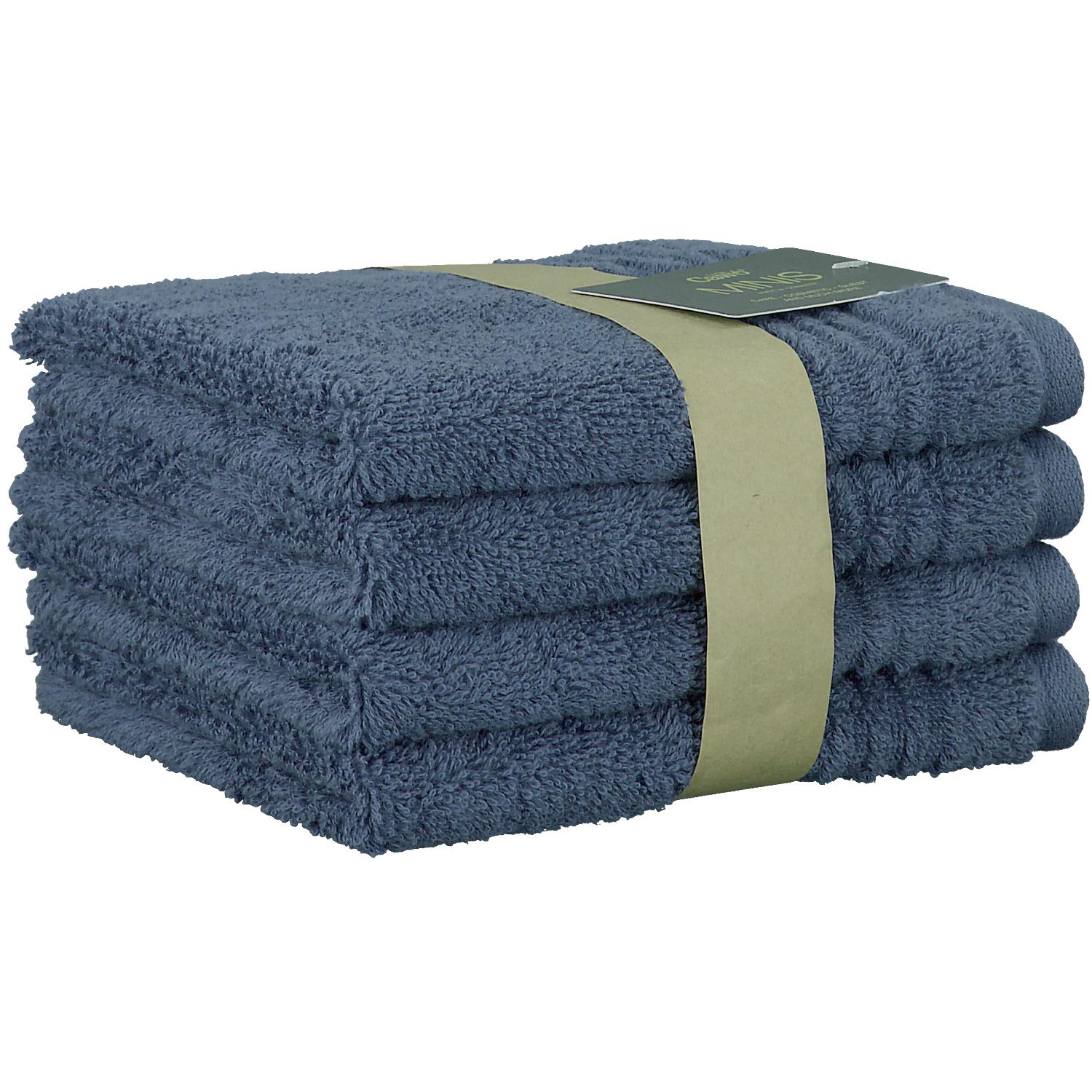 Набор из 4 полотенец 30 х 30 см Night Blue Minis Cawo | https://grandposuda.com.ua