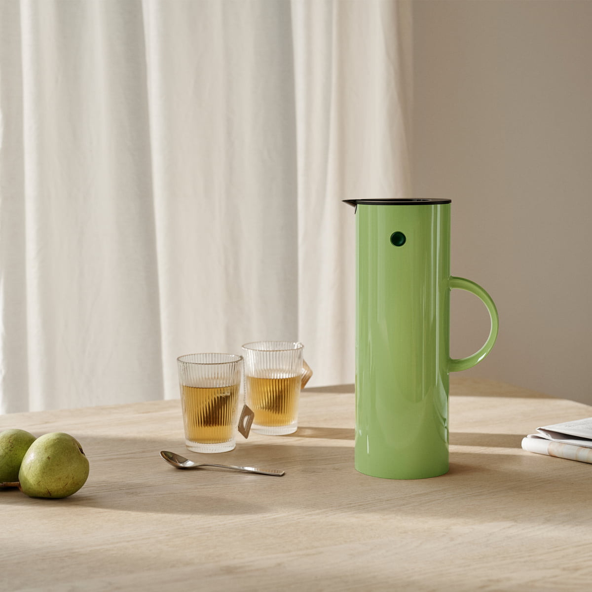 Термокувшин 1 л светло-зеленый EM 77 Stelton | https://grandposuda.com.ua