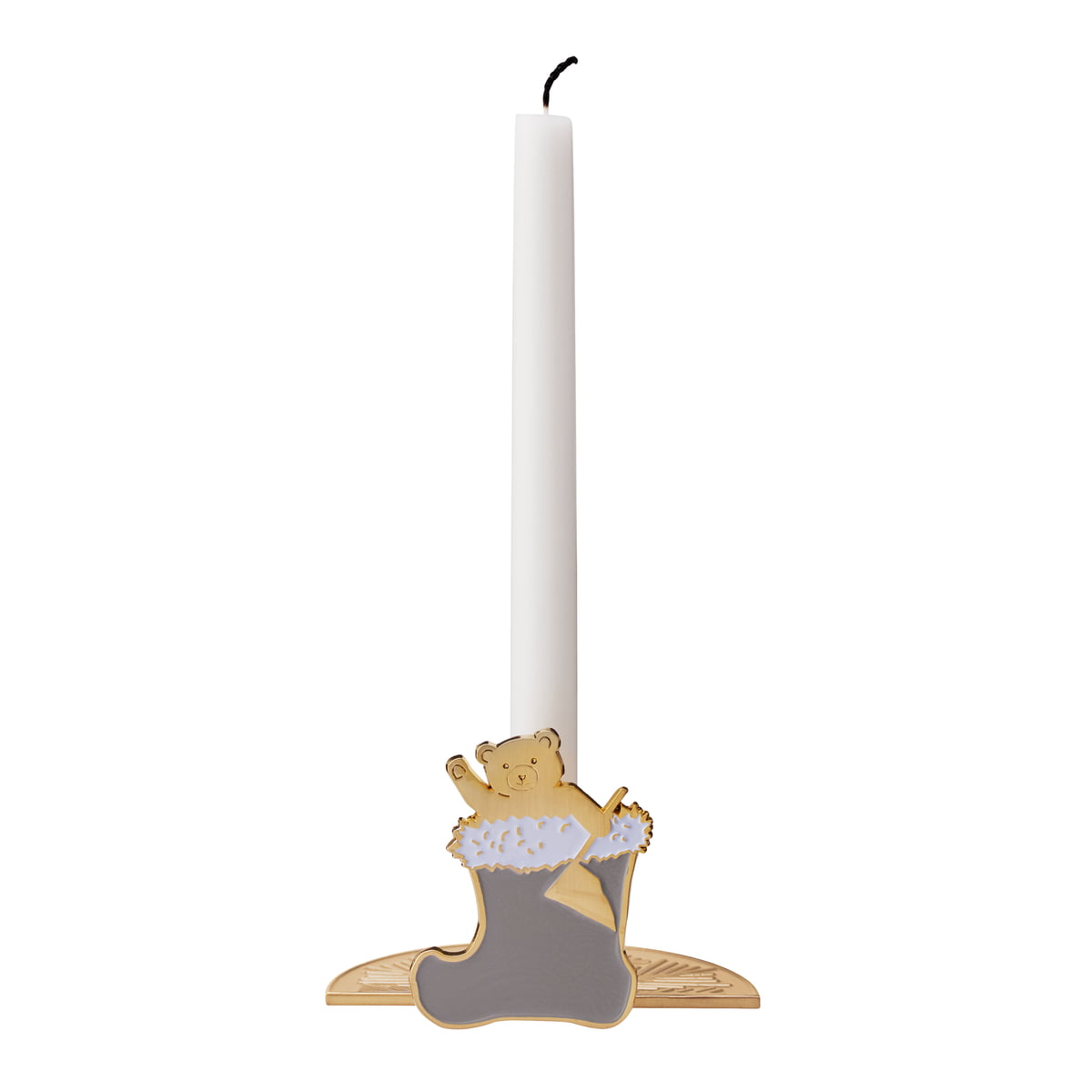Подсвечник с мишкой While Waiting Stelton | https://grandposuda.com.ua