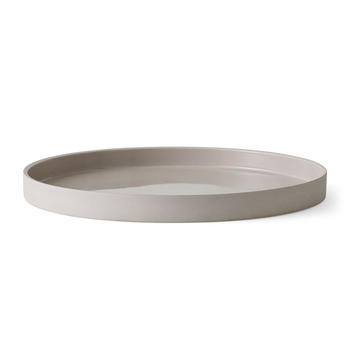 Поднос 2,5x28 см серый Cylindrical Menu | https://grandposuda.com.ua