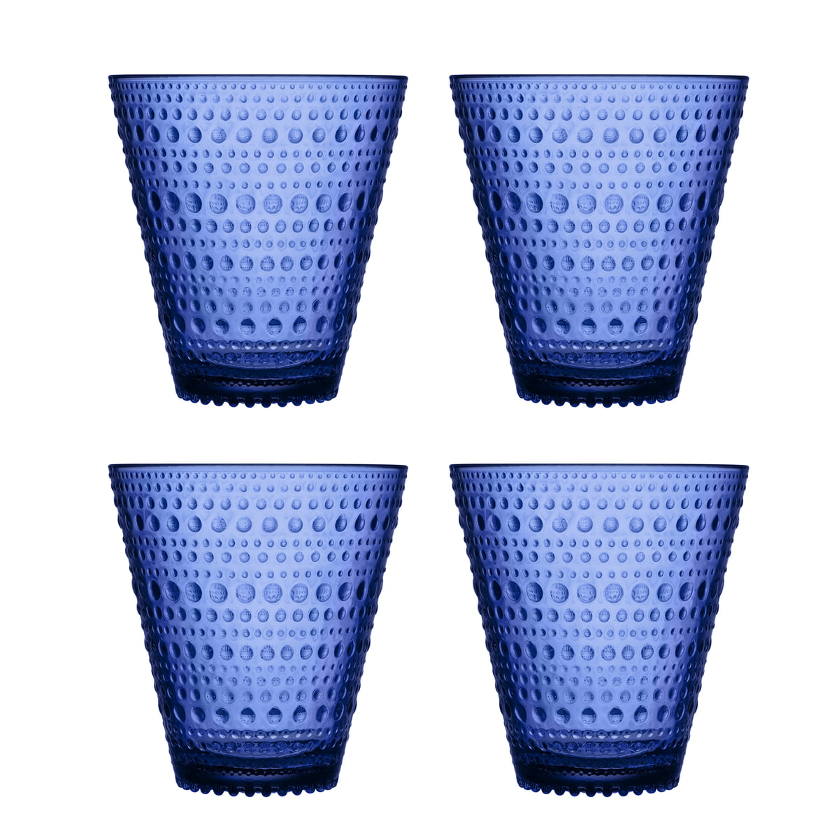 Iittala Набор стаканов 300 мл ультрамариновых Kastehelmi | https://grandposuda.com.ua