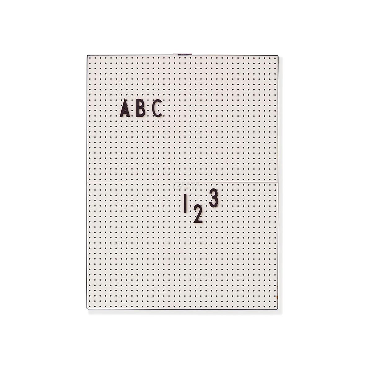 Design Letters Доска 27,9x21 см серая Message Board | https://grandposuda.com.ua