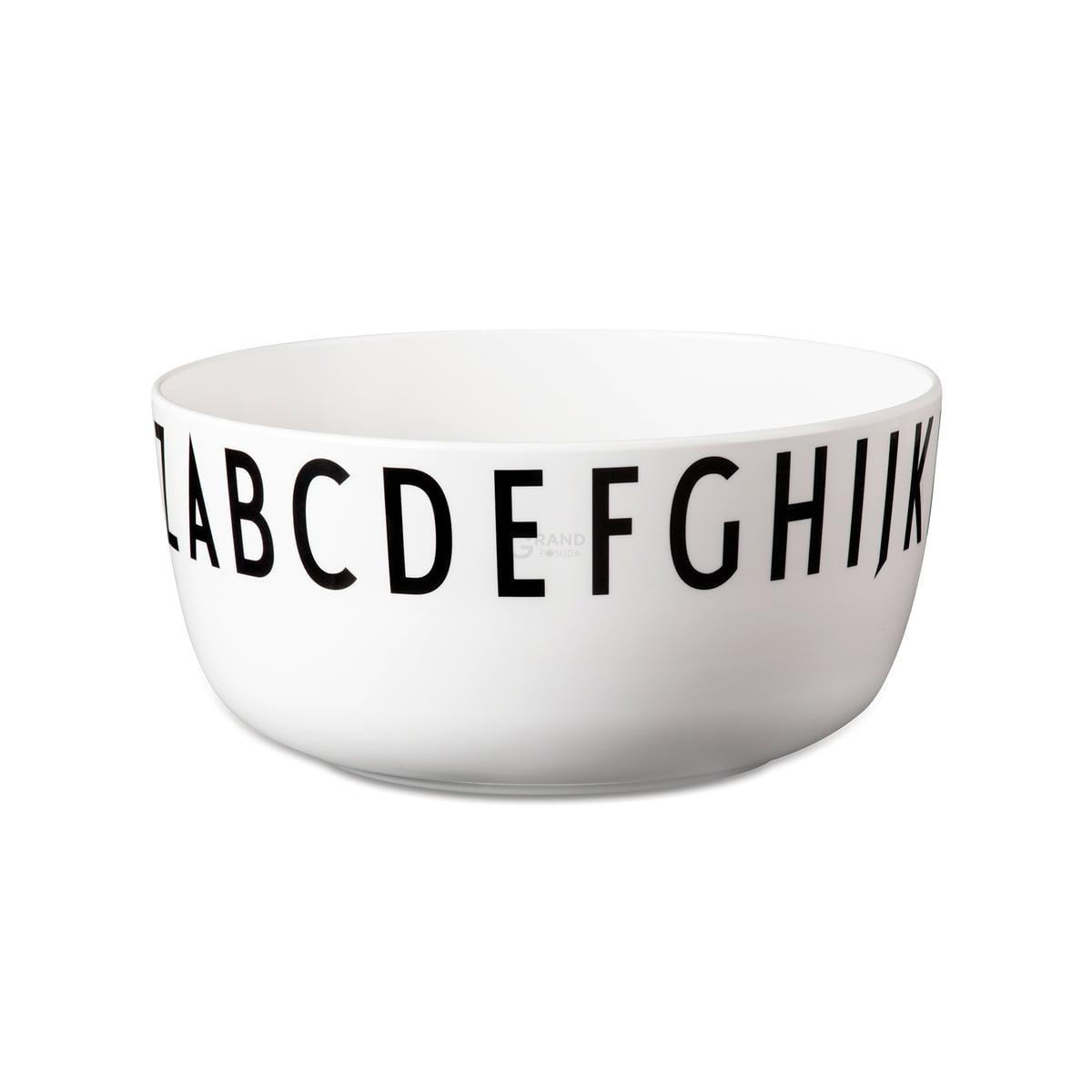 Design Letters Піала Ø 21 см чорно-біла Cooking Serving Bowl | https://grandposuda.com.ua