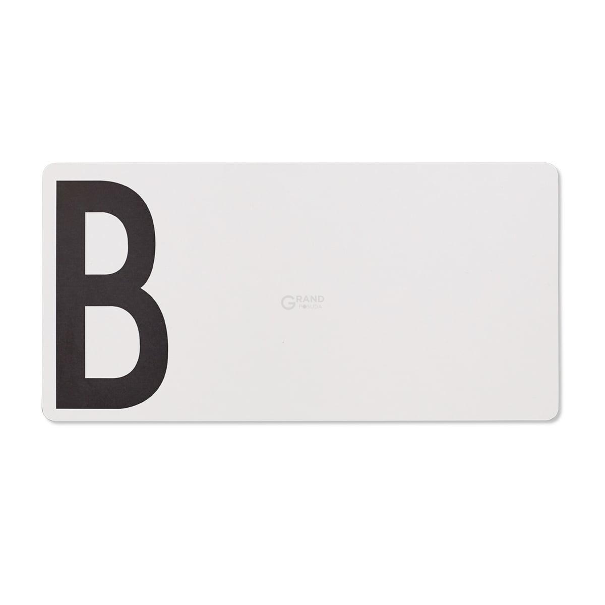 Design Letters Доска для хлеба 0,7x20x40 см серая Schneidebrett | https://grandposuda.com.ua