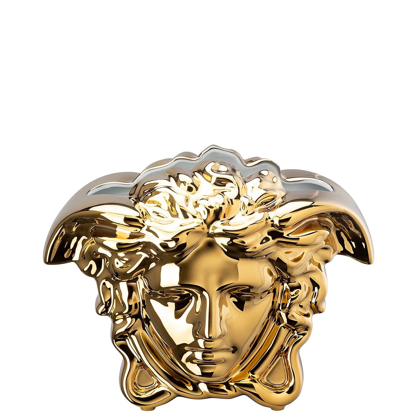 Versace Ваза 21 см золота Medusa Grande | https://grandposuda.com.ua