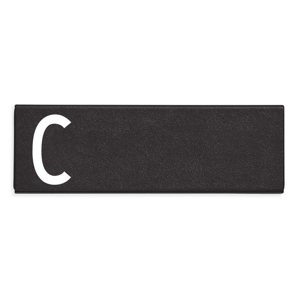 Design Letters Пенал C 1,4x5,5x16,5 см чорний Personal Pencil Case | https://grandposuda.com.ua
