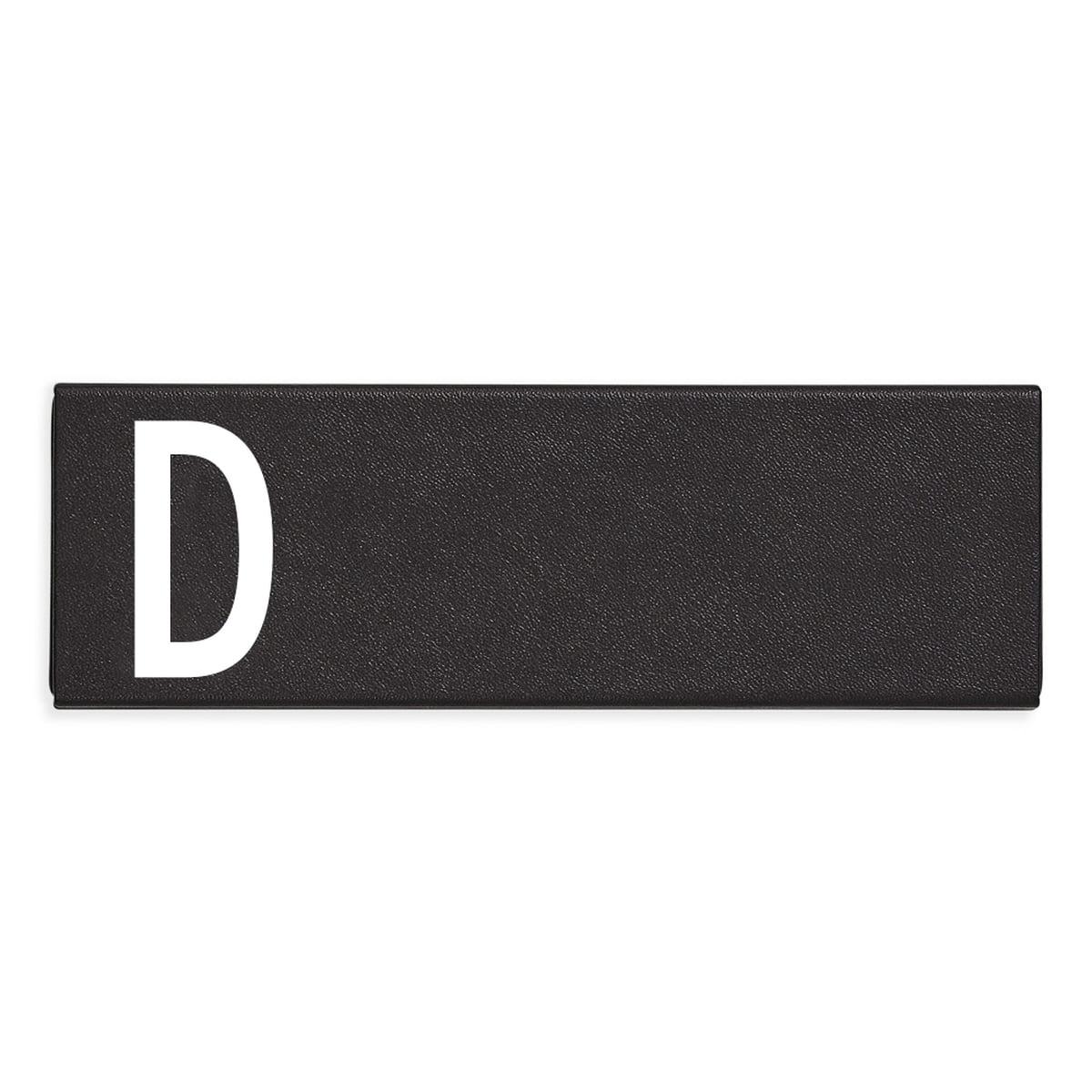 Design Letters Пенал D 1,4x5,5x16,5 см чорний Personal Pencil Case | https://grandposuda.com.ua