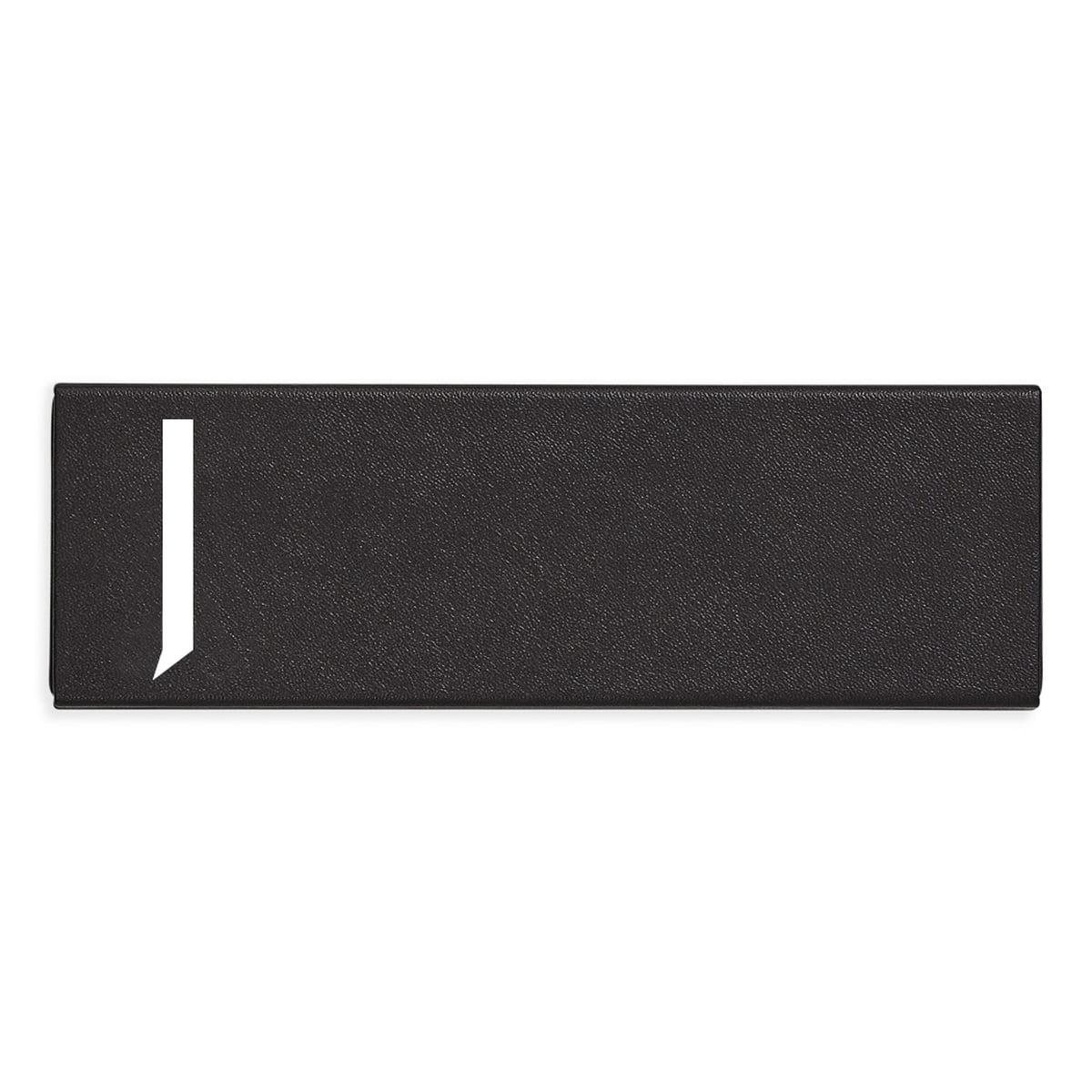 Design Letters Пенал J 1,4x5,5x16,5 см черный Personal Pencil Case | https://grandposuda.com.ua