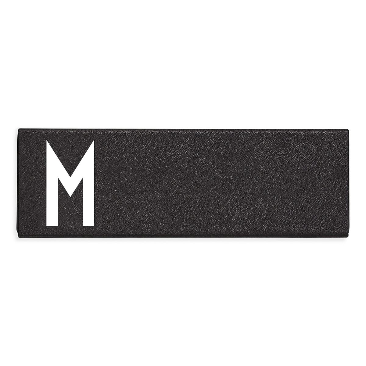 Design Letters Пенал M 1,4x5,5x16,5 см черный Personal Pencil Case | https://grandposuda.com.ua
