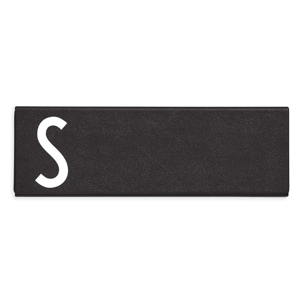 Design Letters Пенал S 1,4x5,5x16,5 см чорний Personal Pencil Case | https://grandposuda.com.ua