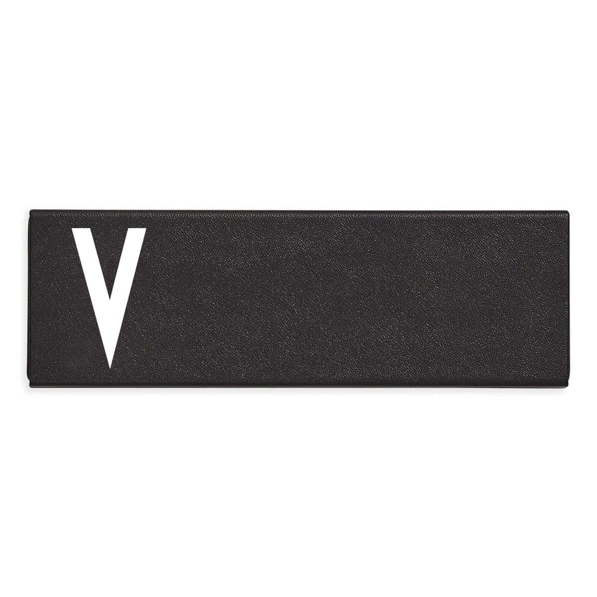 Design Letters Пенал V 1,4x5,5x16,5 см чорний Personal Pencil Case | https://grandposuda.com.ua