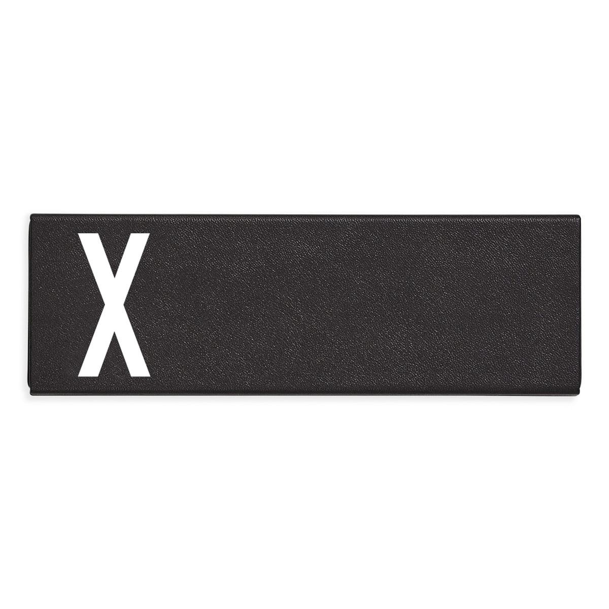 Design Letters Пенал X 1,4x5,5x16,5 см чорний Personal Pencil Case | https://grandposuda.com.ua