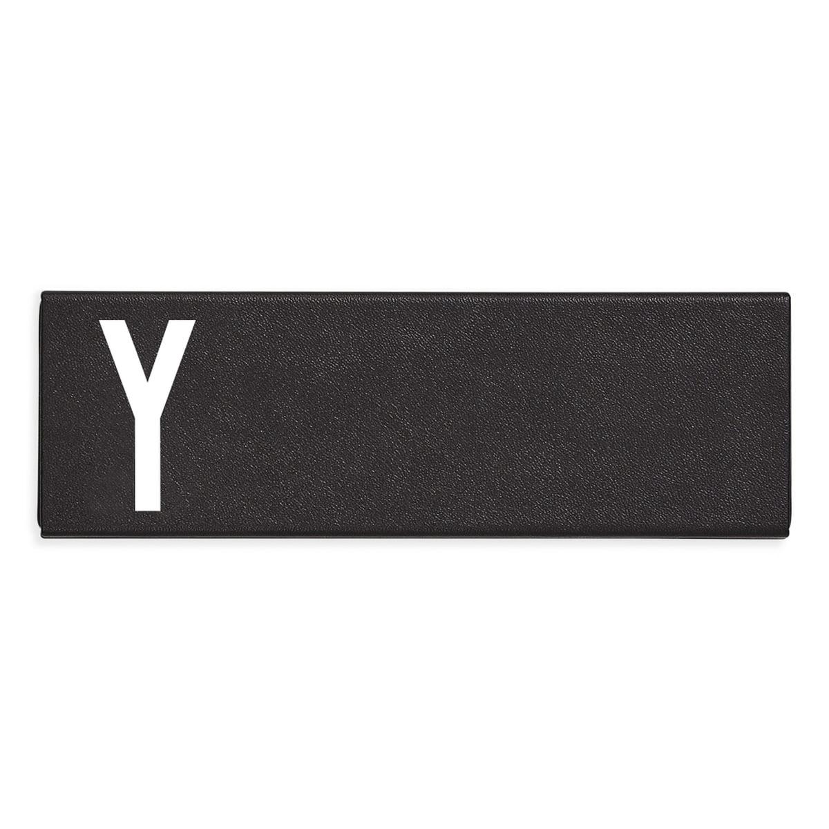 Design Letters Пенал Y 1,4x5,5x16,5 см чорний Personal Pencil Case | https://grandposuda.com.ua
