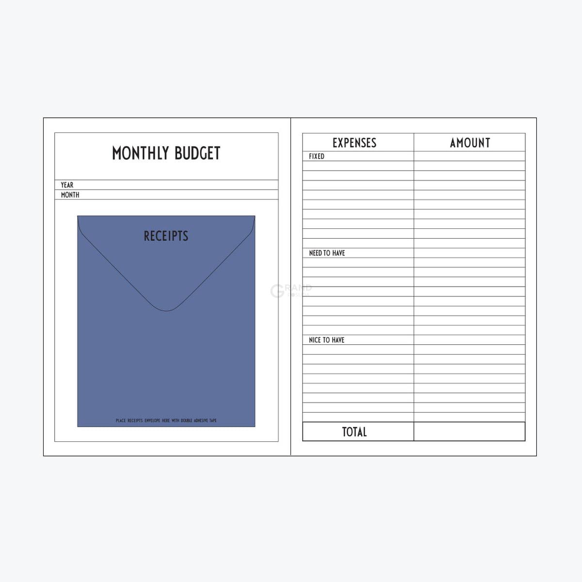 Design Letters Журнал расходов слива Budget Buch | https://grandposuda.com.ua
