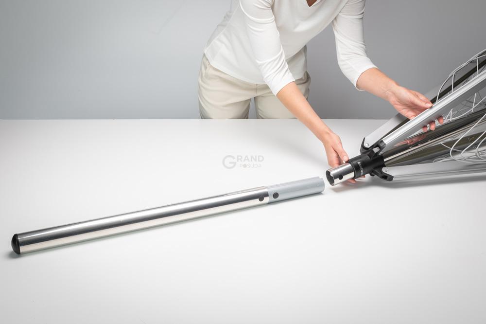 Brabantia Сушилка уличная с розеткой для заземления 40 м серая Topspinner | https://grandposuda.com.ua