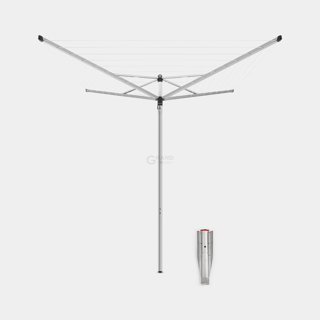 Brabantia Сушилка уличная с розеткой для заземления 40 м серая Topspinner | https://grandposuda.com.ua