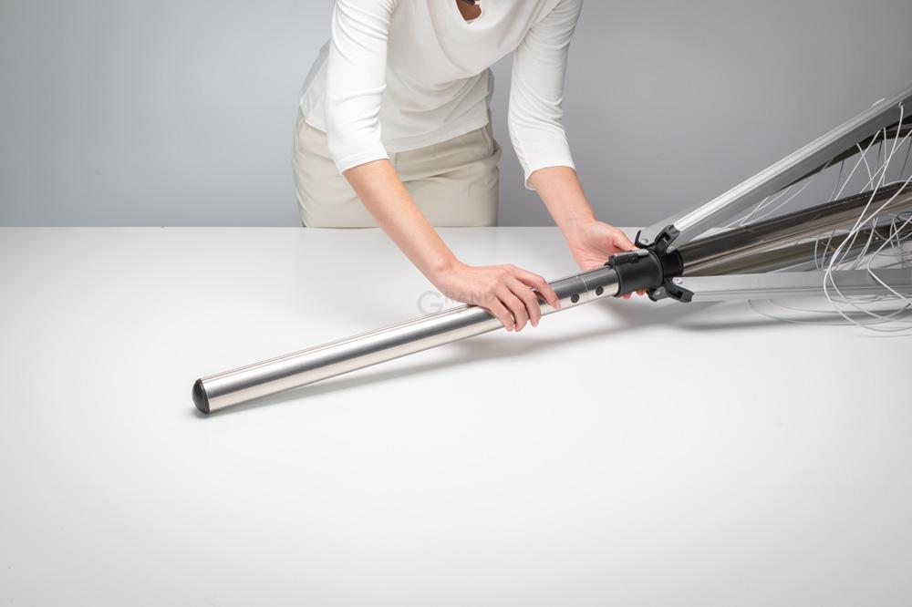 Brabantia Сушилка уличная с розеткой для заземления 40 м серая Lift-O-Matic | https://grandposuda.com.ua