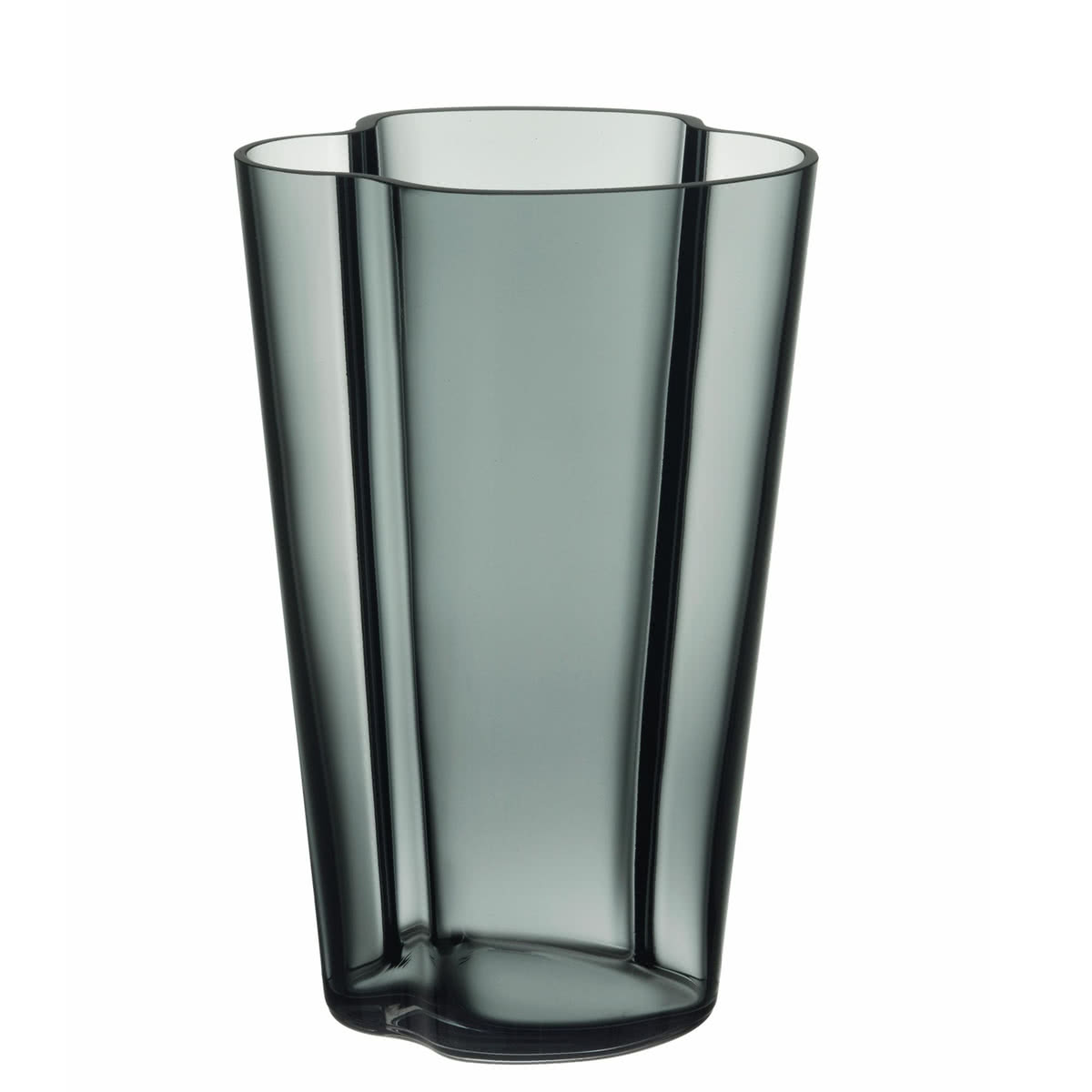 Iittala Ваза 22 см темно-серая Aalto | https://grandposuda.com.ua