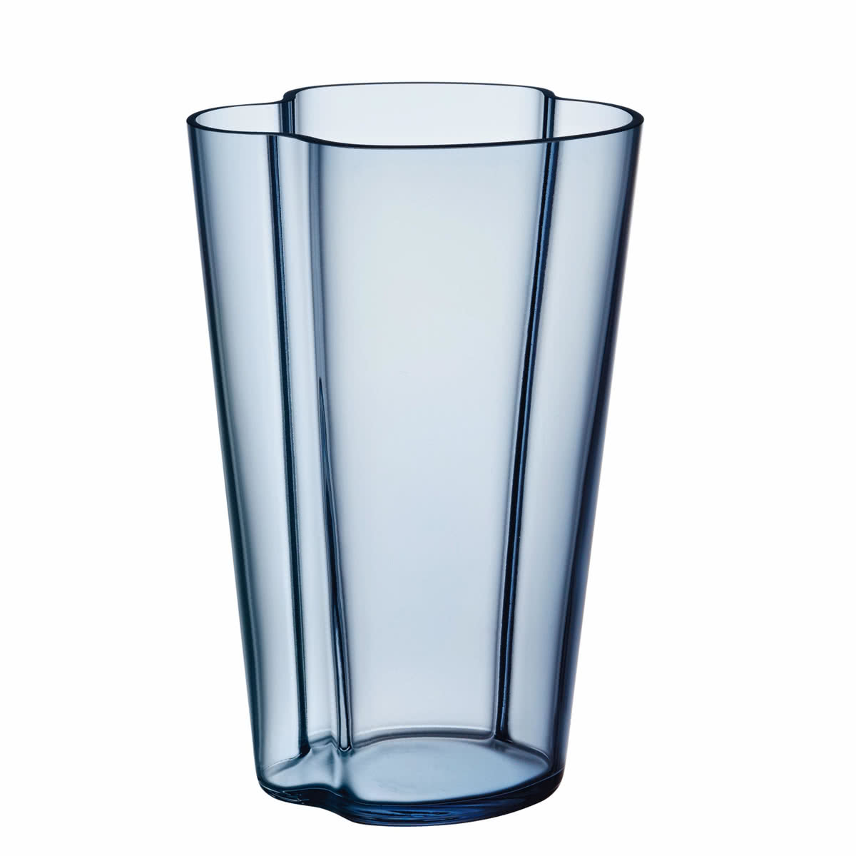 Iittala Ваза 22 см синяя Aalto | https://grandposuda.com.ua