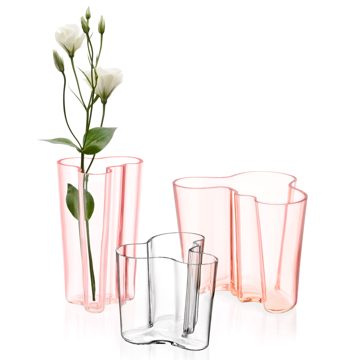 Iittala Ваза 22 см прозрачная Aalto | https://grandposuda.com.ua