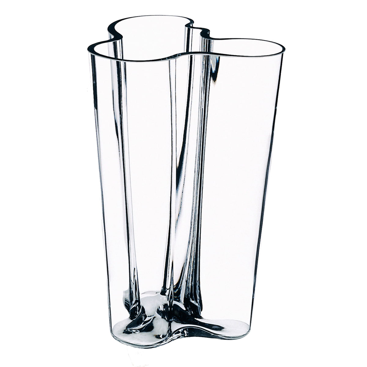 Iittala Ваза 22 см прозрачная Aalto | https://grandposuda.com.ua
