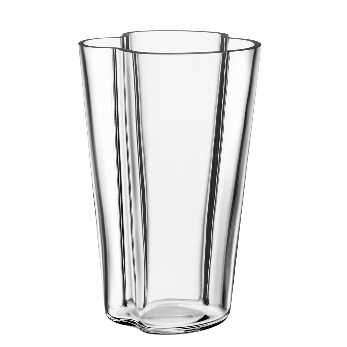 Iittala Ваза 22 см прозрачная Aalto | https://grandposuda.com.ua
