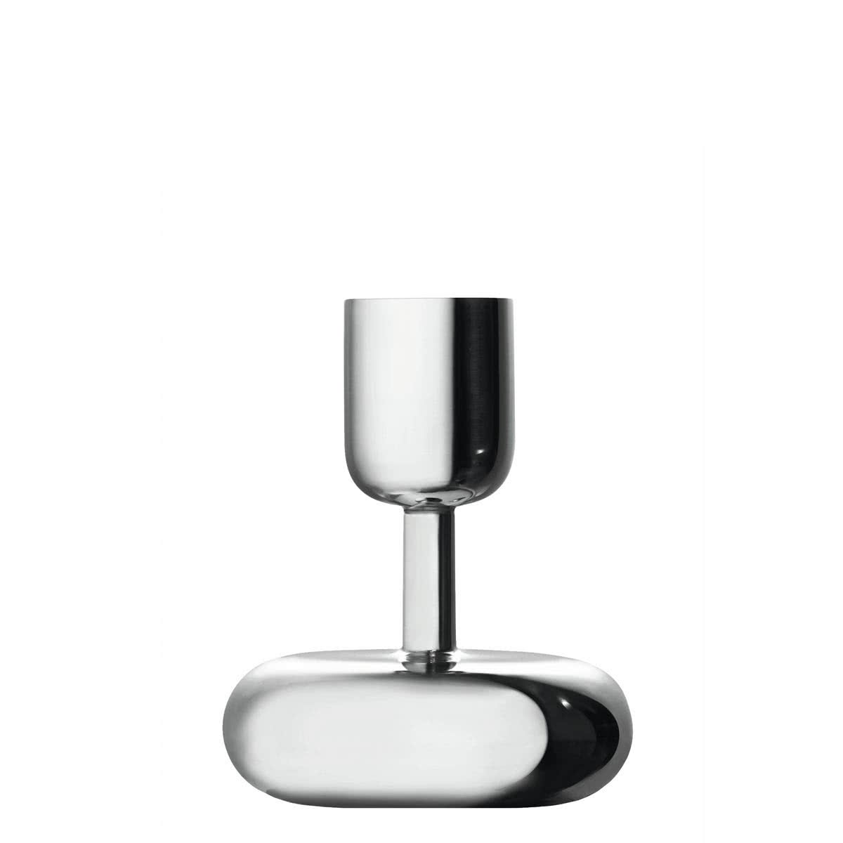 Iittala Подсвечник 10,7х8,6 см серебристый Nappula | https://grandposuda.com.ua