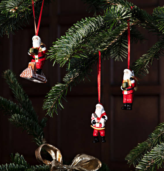 Villeroy & Boch Набір підвісок Санта Клаус 3 предмета, Nostalgic Ornaments | https://grandposuda.com.ua