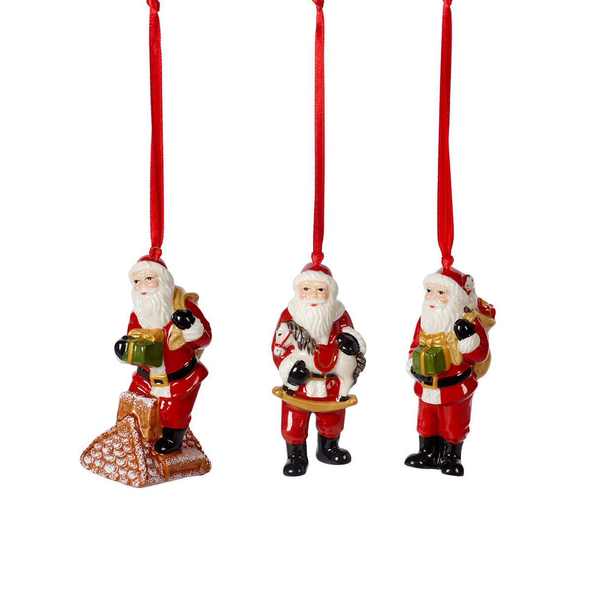 Villeroy & Boch Набір підвісок Санта Клаус 3 предмета, Nostalgic Ornaments | https://grandposuda.com.ua