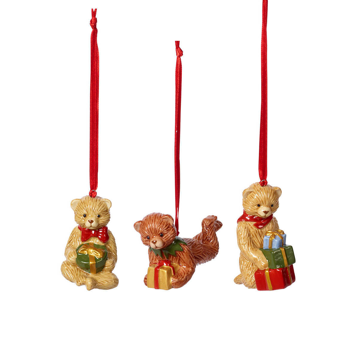 Villeroy & Boch Набір підвісок Тедді 3 предмета, Nostalgic Ornaments | https://grandposuda.com.ua
