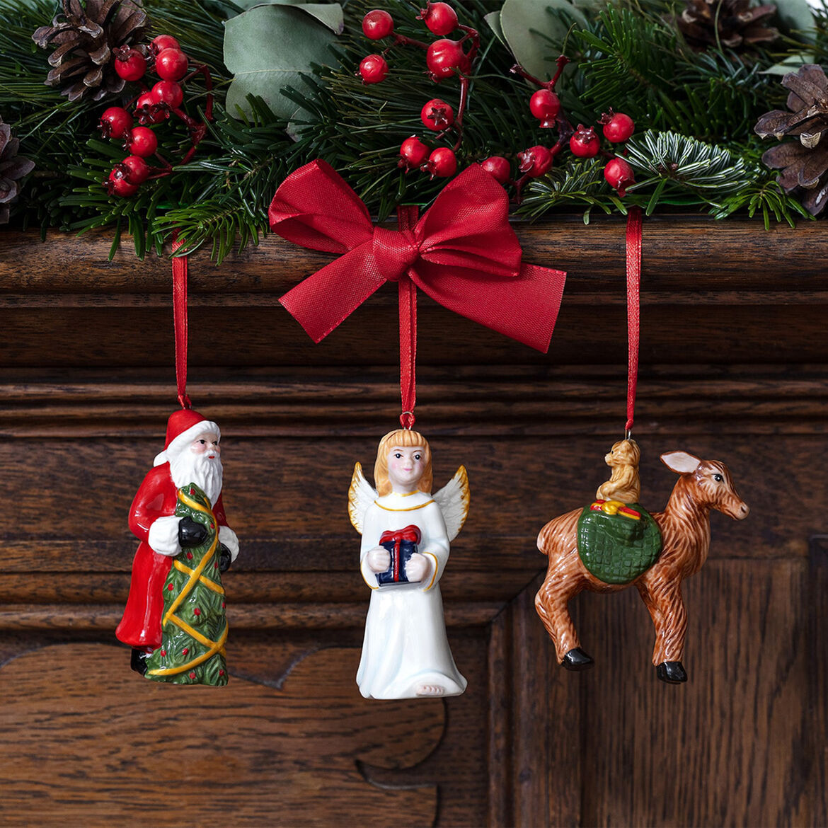 Villeroy & Boch Набор елочных игрушек 3 предмета 8 x 4 см, Nostalgic Ornaments | https://grandposuda.com.ua
