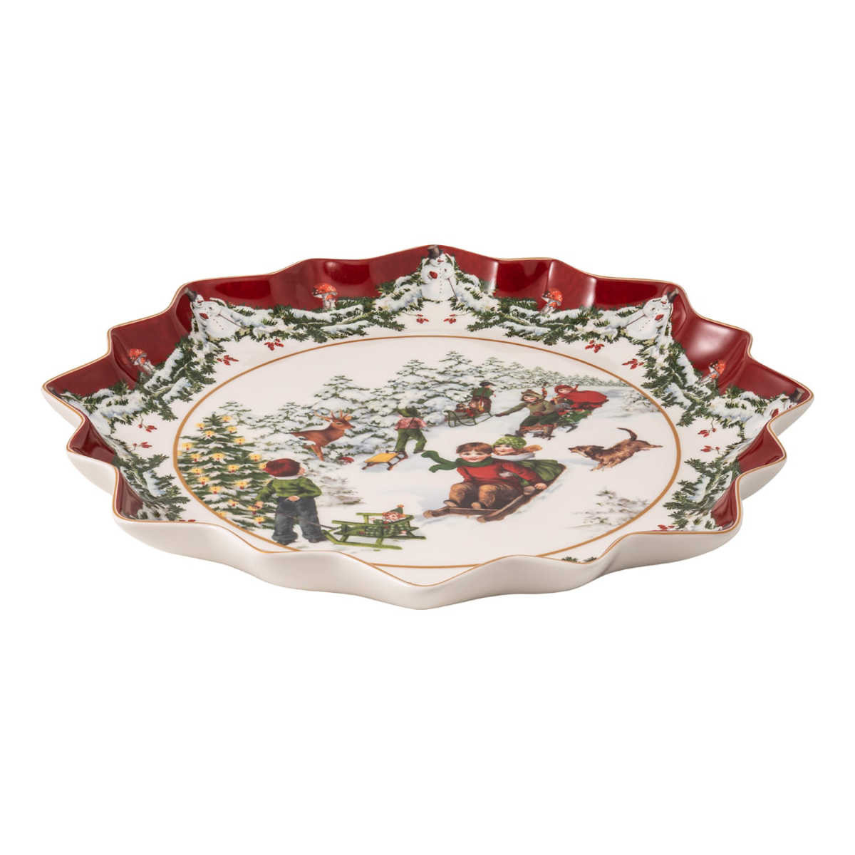 Villeroy & Boch ТарілкаДіти на санях 39 x 3,5 см, Toys Fantasy | https://grandposuda.com.ua
