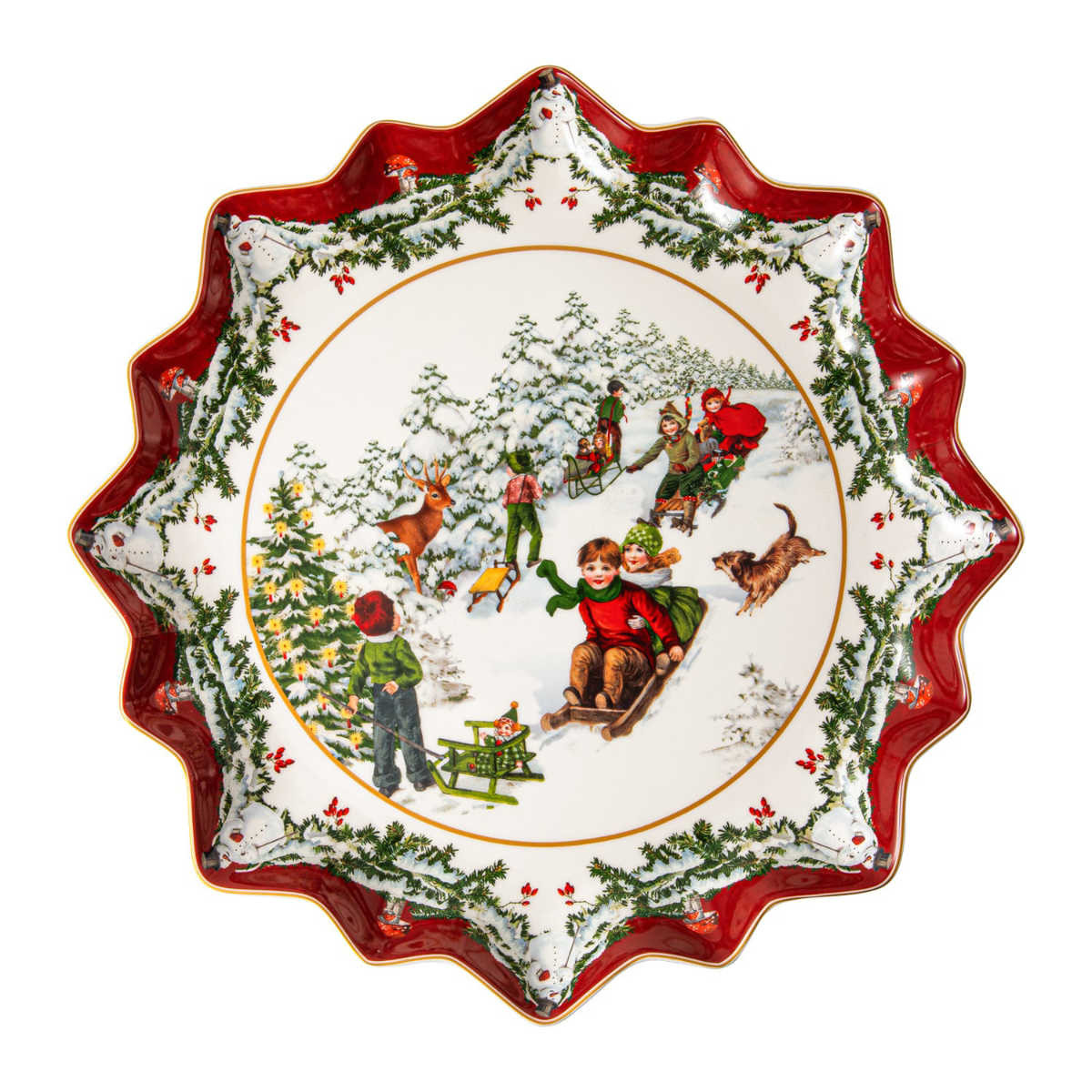 Villeroy & Boch ТарілкаДіти на санях 39 x 3,5 см, Toys Fantasy | https://grandposuda.com.ua