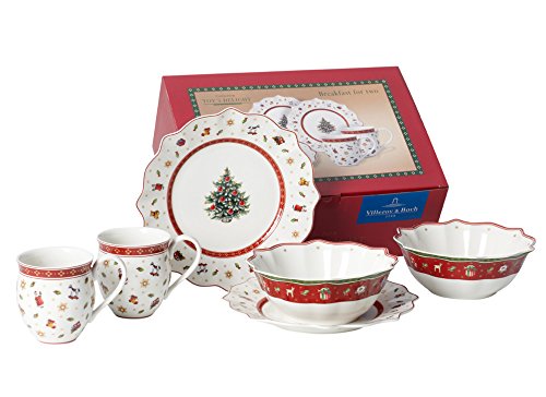 Villeroy & Boch Набор посуды для завтрака на 2 персоны белый Toy's Delight | https://grandposuda.com.ua