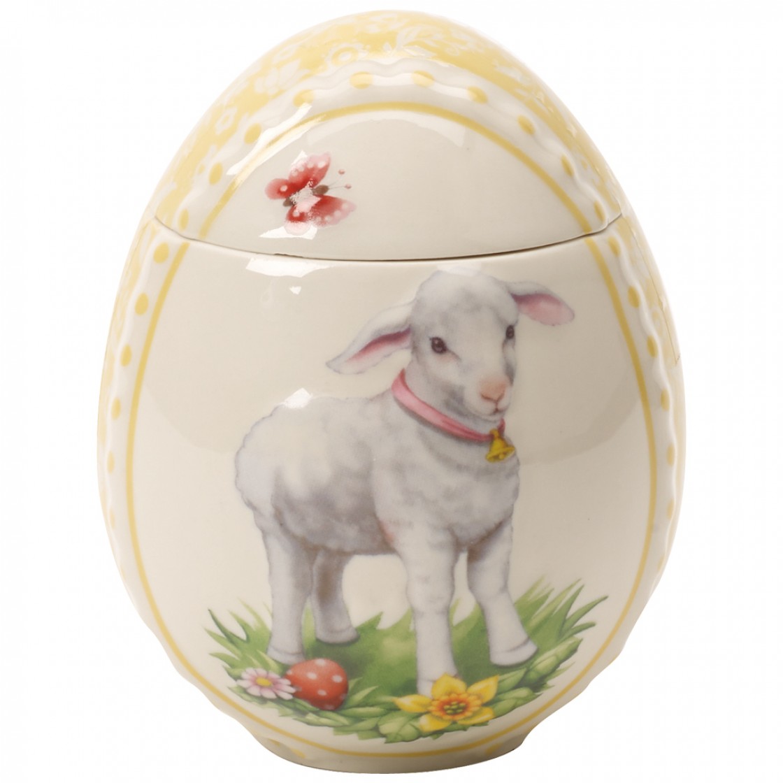 Villeroy & Boch Ємність для зберігання в формі яйця 12 см Spring Decoration | https://grandposuda.com.ua