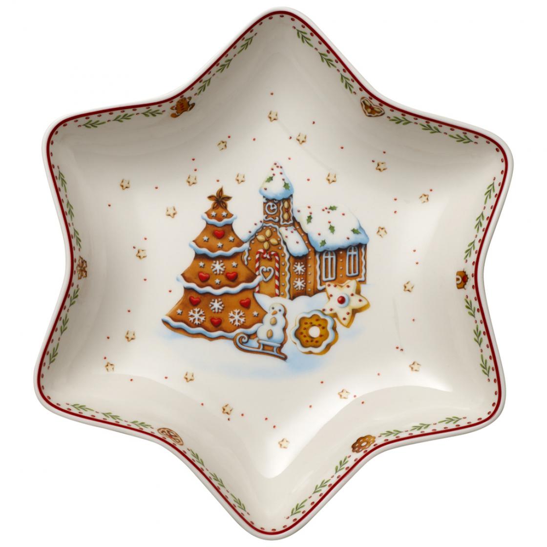 Villeroy & Boch Блюдо в форме звезды «Пряничная деревня» 24,5 см Winter Bakery Delight | https://grandposuda.com.ua