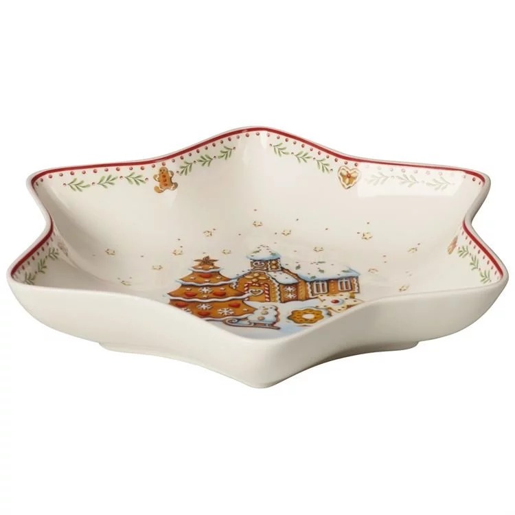 Villeroy & Boch Блюдо в форме звезды «Пряничная деревня» 24,5 см Winter Bakery Delight | https://grandposuda.com.ua