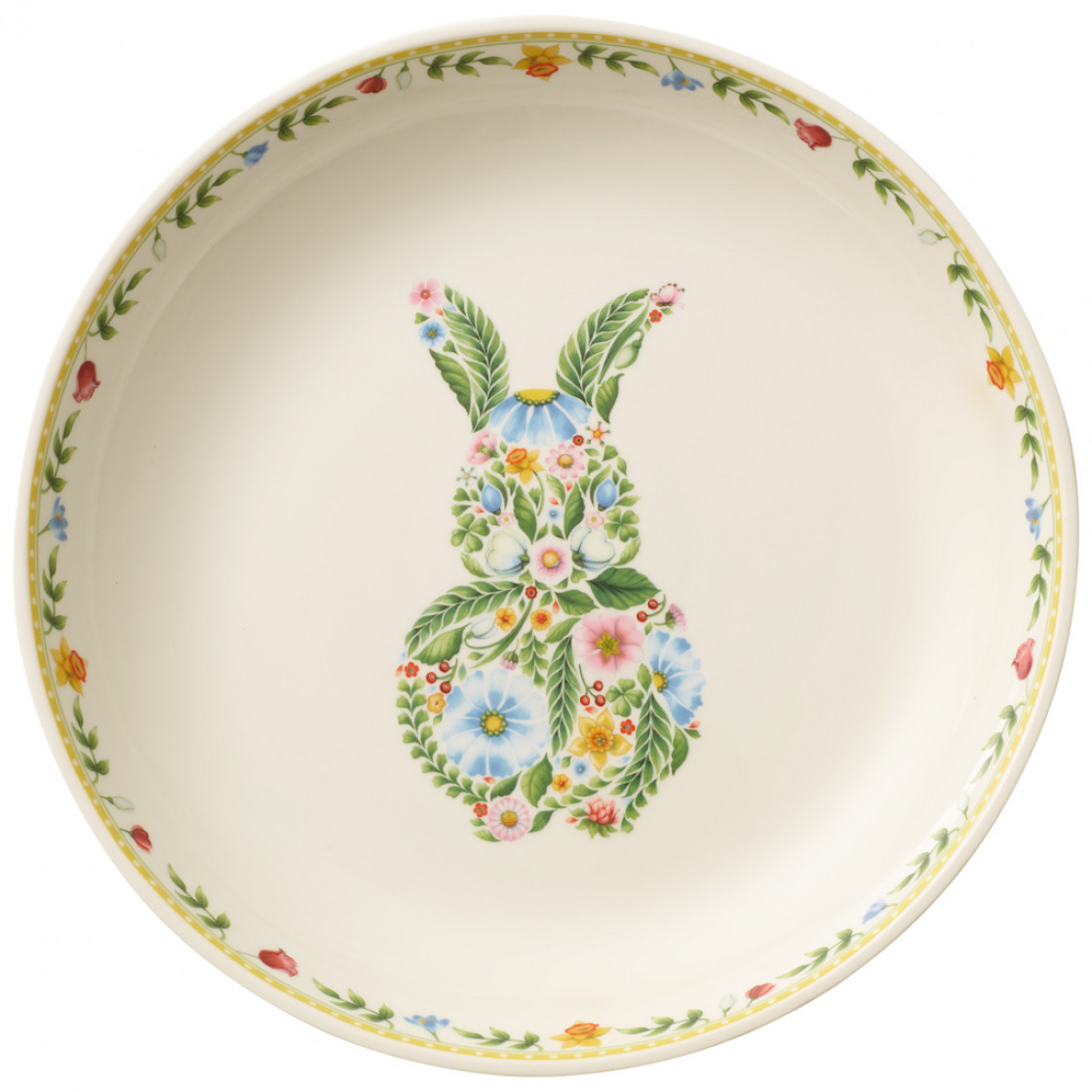 Villeroy & Boch Блюдо сервировочное 30 см 'Цветочный кролик' Spring Fantasy | https://grandposuda.com.ua